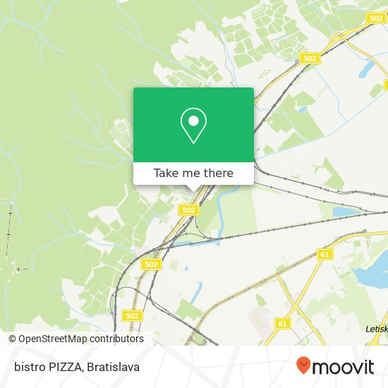 bistro PIZZA mapa