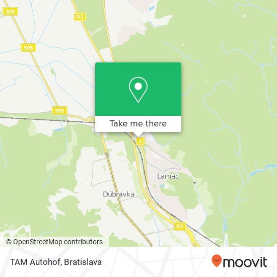 TAM Autohof mapa