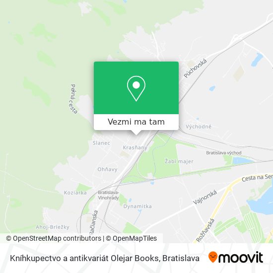 Kníhkupectvo a antikvariát Olejar Books mapa