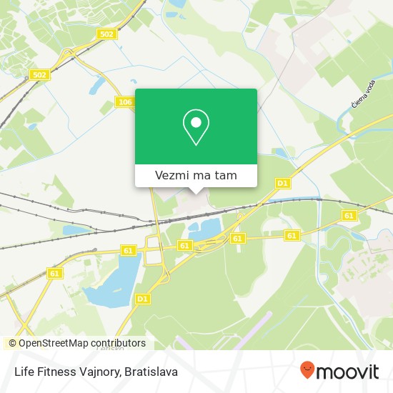 Life Fitness Vajnory mapa