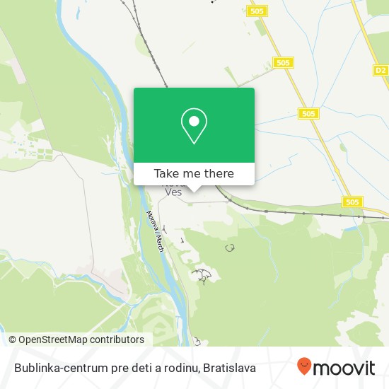 Bublinka-centrum pre deti a rodinu mapa