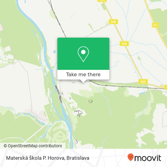 Materská škola P. Horova mapa