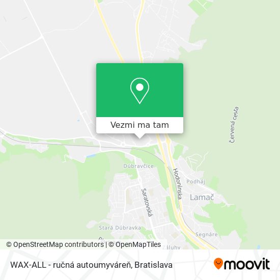 WAX-ALL - ručná autoumyváreň mapa