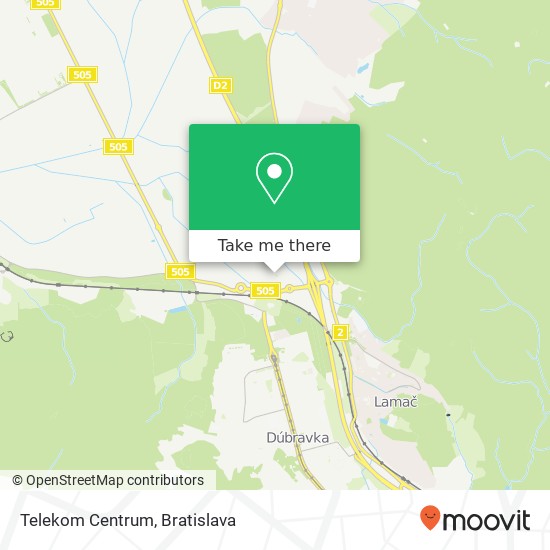 Telekom Centrum mapa