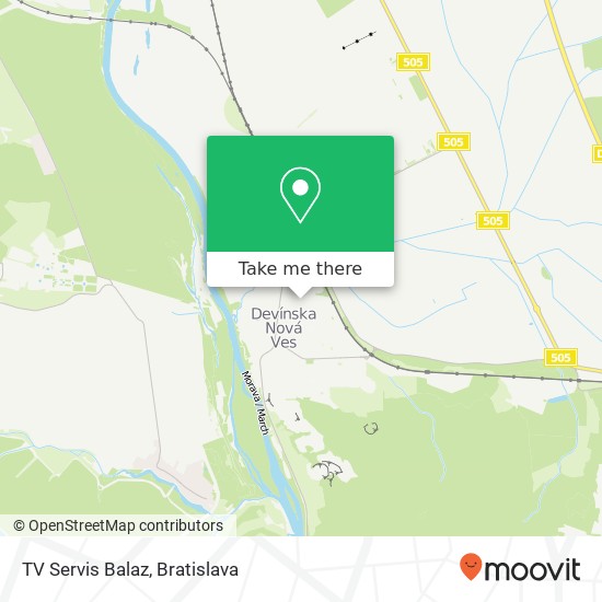 TV Servis Balaz mapa