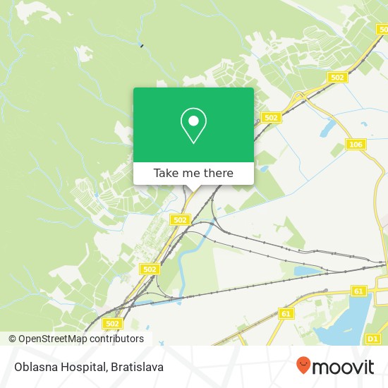 Oblasna Hospital mapa