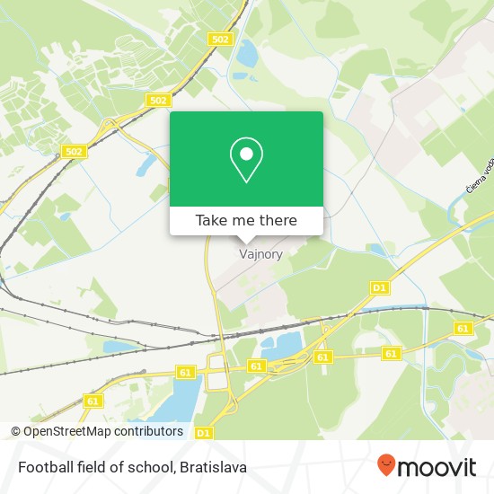 Football field of school mapa