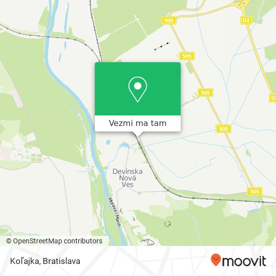 Koľajka mapa