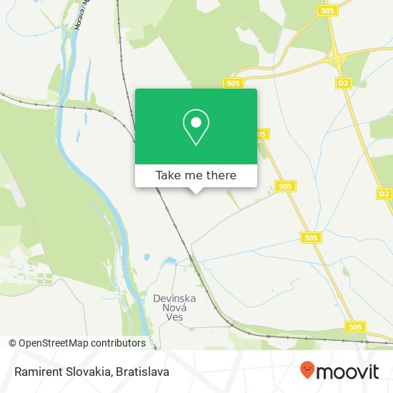 Ramirent Slovakia mapa