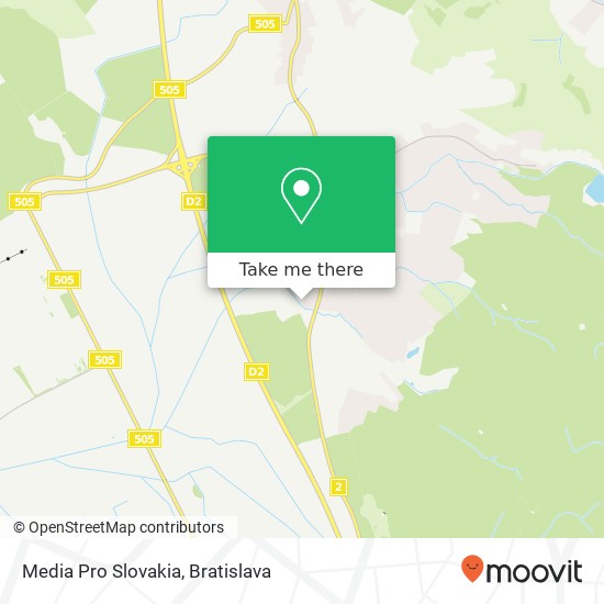 Media Pro Slovakia mapa