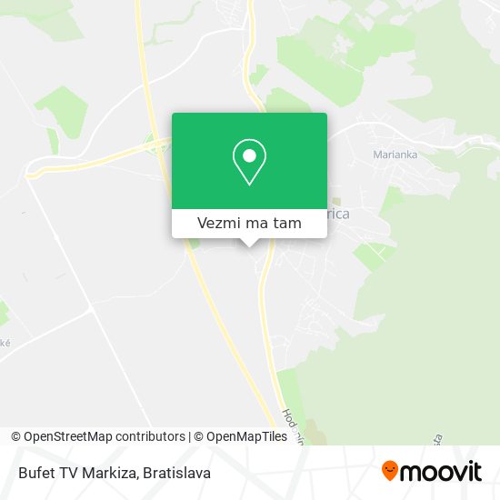Bufet TV Markiza mapa