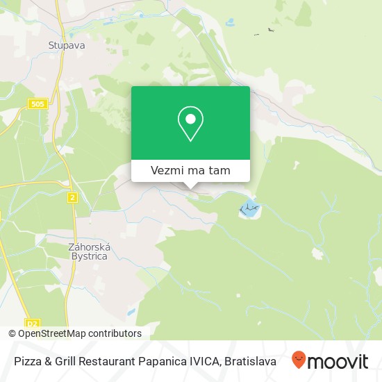 Pizza & Grill Restaurant Papanica IVICA mapa
