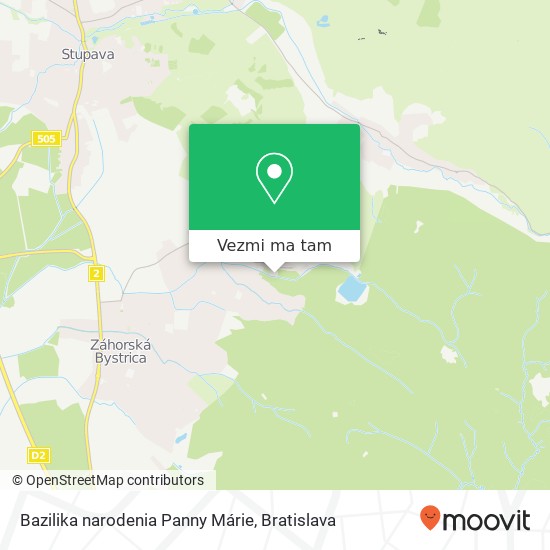 Bazilika narodenia Panny Márie mapa