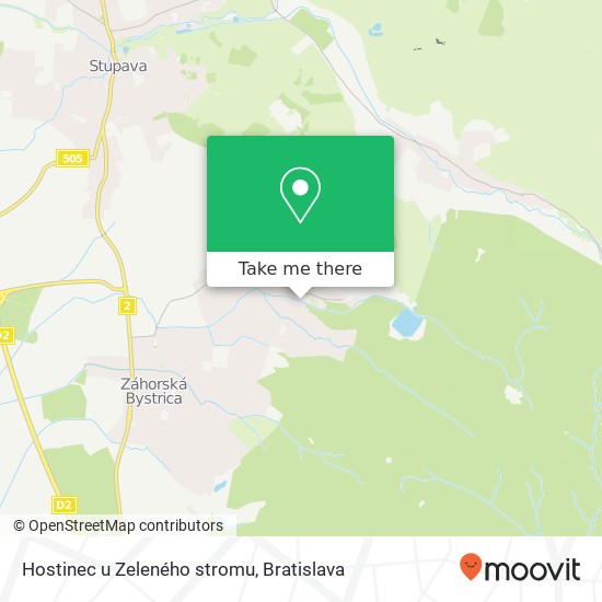 Hostinec u Zeleného stromu mapa