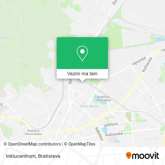Inklucentrum mapa