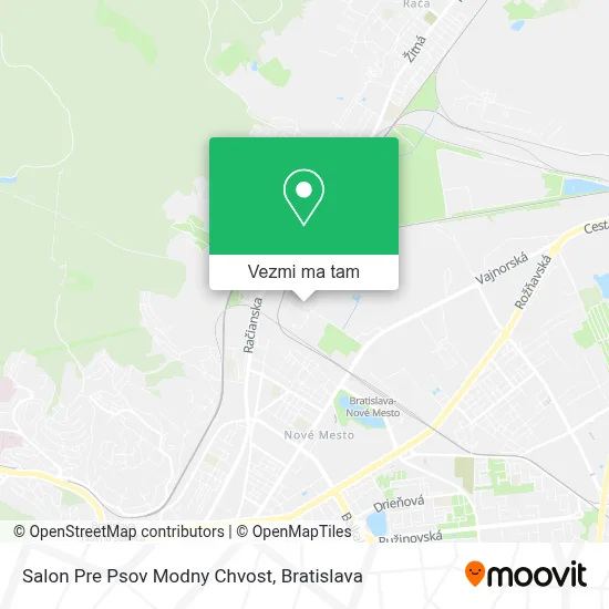 Salon Pre Psov Modny Chvost mapa