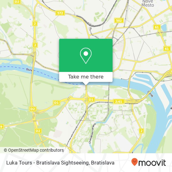 Luka Tours - Bratislava Sightseeing mapa