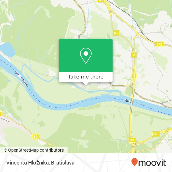 Vincenta Hložníka mapa