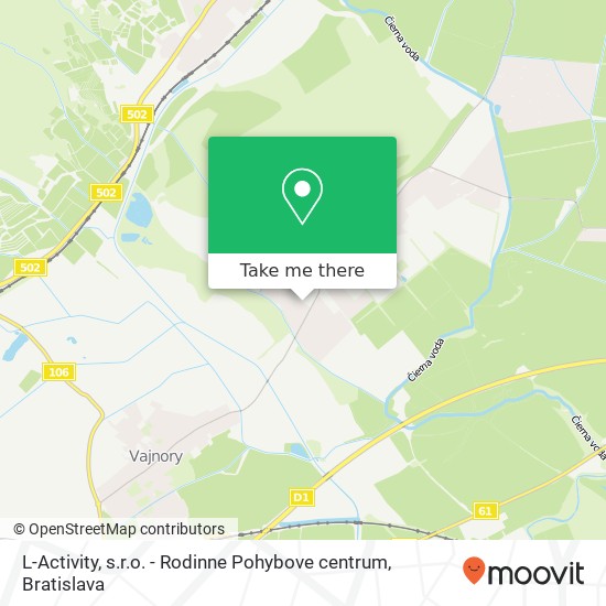 L-Activity, s.r.o. - Rodinne Pohybove centrum mapa