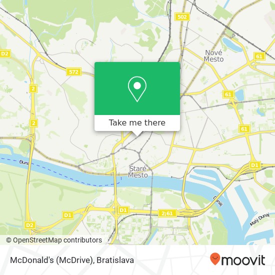 McDonald's (McDrive) mapa