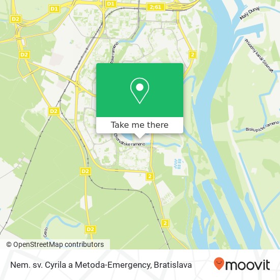 Nem. sv. Cyrila a Metoda-Emergency mapa