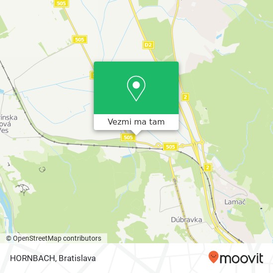 HORNBACH mapa