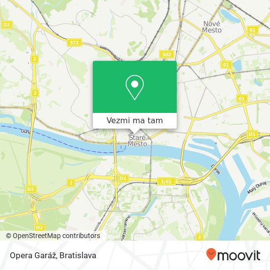 Opera Garáž mapa