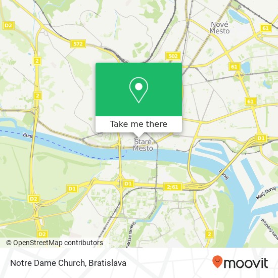 Notre Dame Church mapa