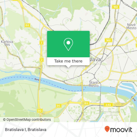 Bratislava I mapa