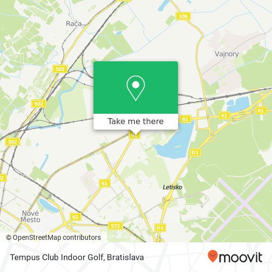 Tempus Club Indoor Golf mapa