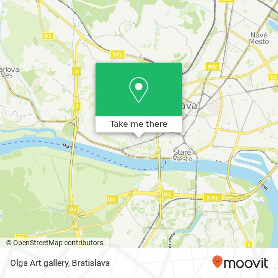 Olga Art gallery mapa