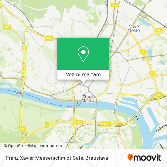 Franz Xavier Messerschmidt Cafe mapa