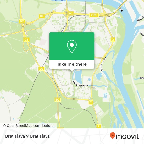 Bratislava V mapa