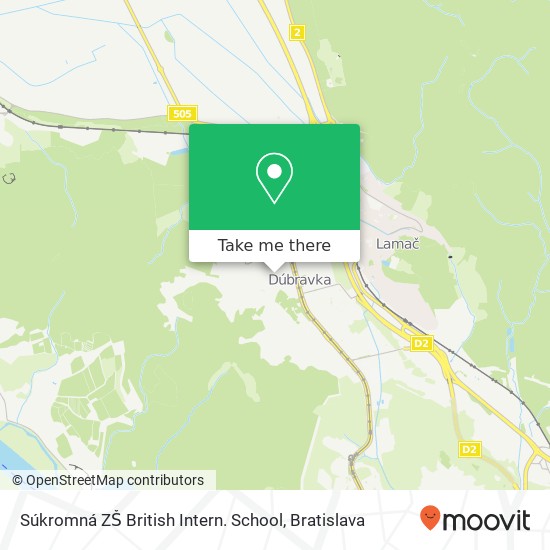 Súkromná ZŠ British Intern. School mapa