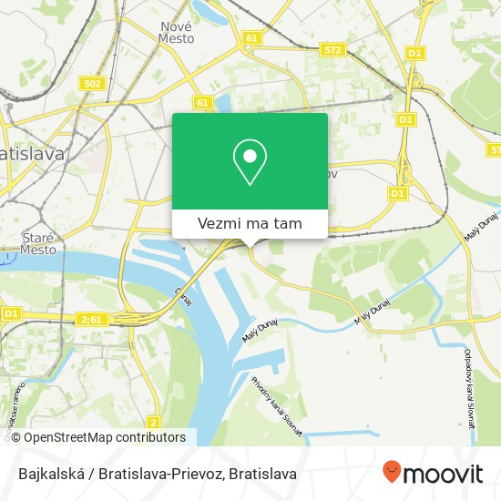 Bajkalská / Bratislava-Prievoz mapa