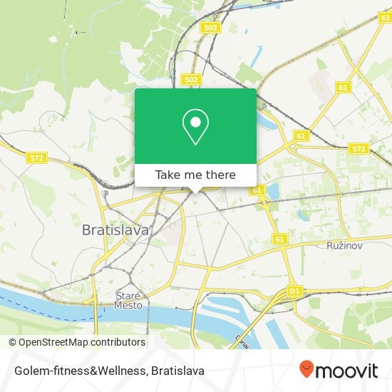 Golem-fitness&Wellness mapa