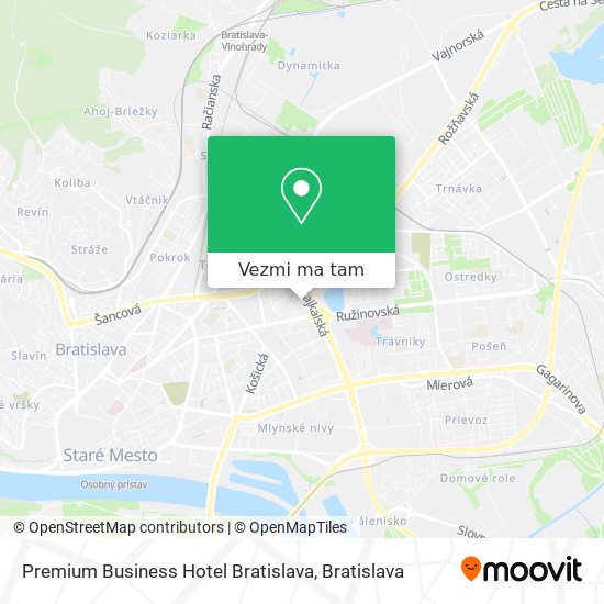 Premium Business Hotel Bratislava mapa