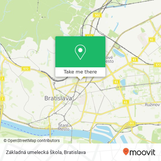 Základná umelecká škola mapa