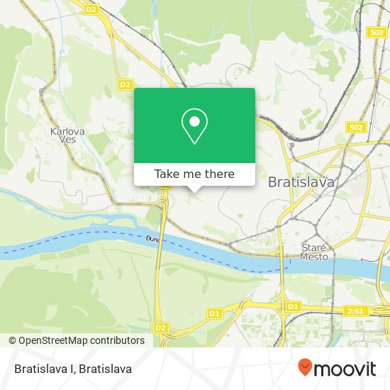 Bratislava I mapa