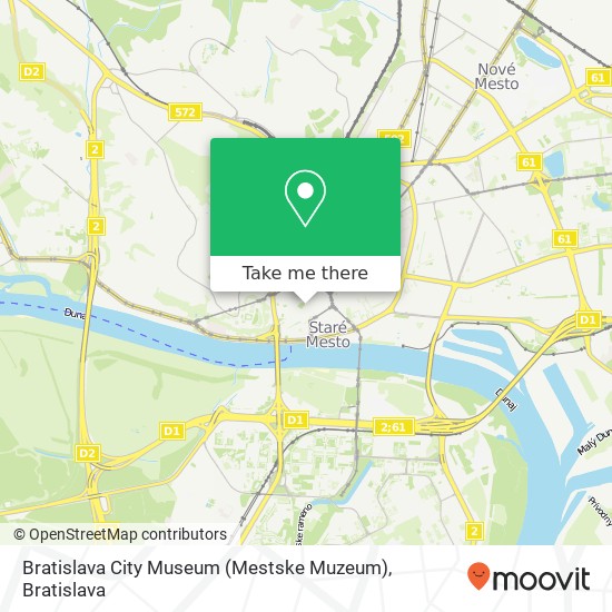 Bratislava City Museum (Mestske Muzeum) mapa