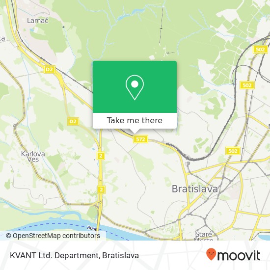 KVANT Ltd. Department mapa