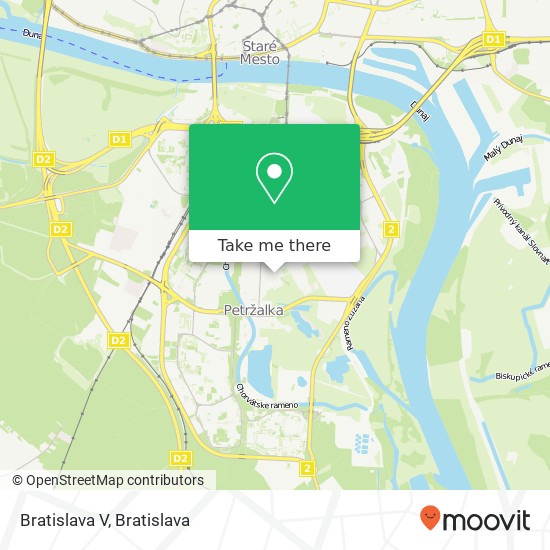 Bratislava V mapa