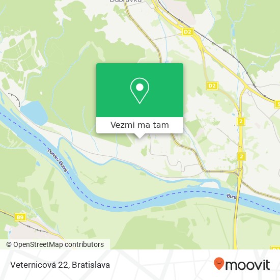 Veternicová 22 mapa