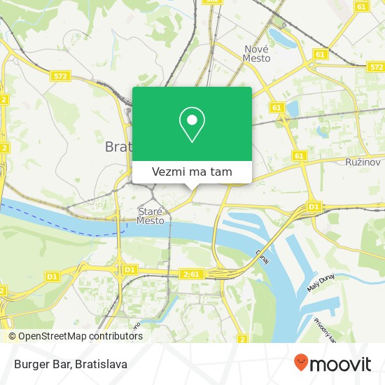 Burger Bar mapa