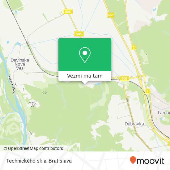 Technického skla mapa