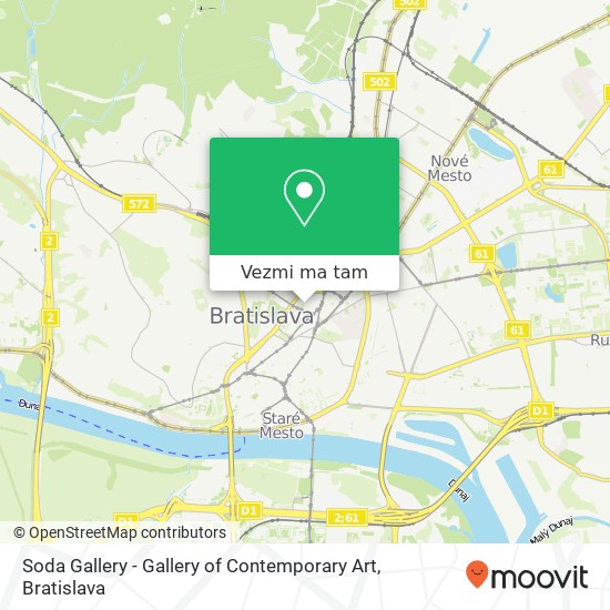 Soda Gallery - Gallery of Contemporary Art mapa