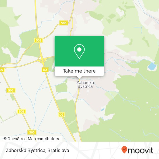 Záhorská Bystrica mapa