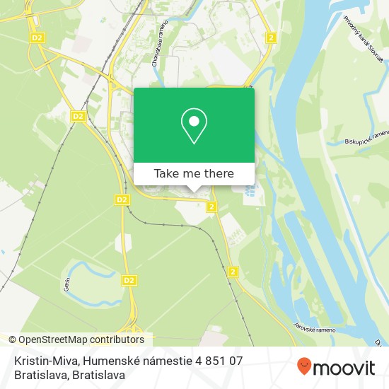 Kristin-Miva, Humenské námestie 4 851 07 Bratislava mapa