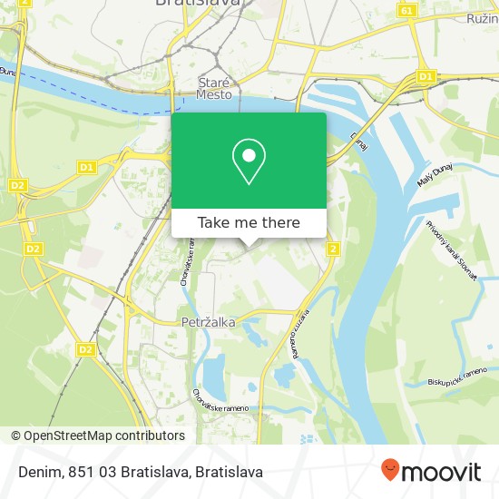 Denim, 851 03 Bratislava mapa