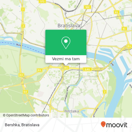 Bershka, Einsteinova 18 851 01 Bratislava mapa